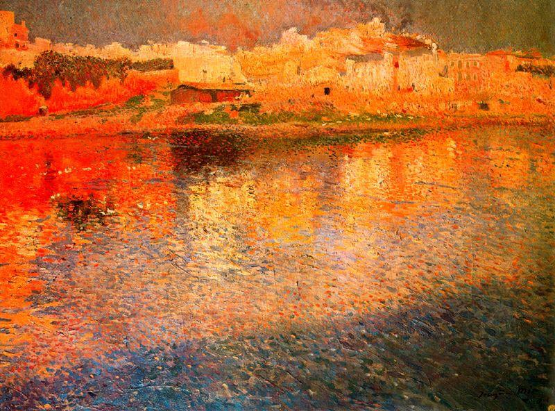 Order Paintings Reproductions Reflexes de Mallorca by Joaquin Mir Trinxet (1873-1940, Spain) | ArtsDot.com