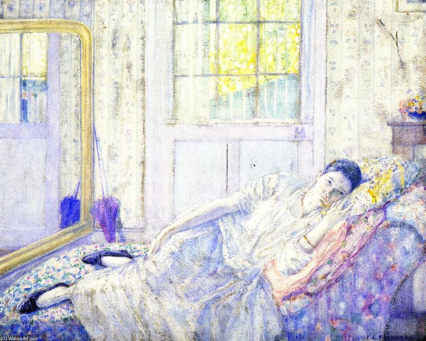 Buy Museum Art Reproductions Rest, 1917 by Frederick Carl Frieseke (1874-1939, United States) | ArtsDot.com