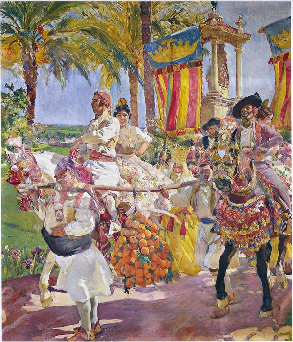 Order Paintings Reproductions Riding en Croupe, Valencia, 1916 by Joaquin Sorolla Y Bastida (1863-1923, Spain) | ArtsDot.com