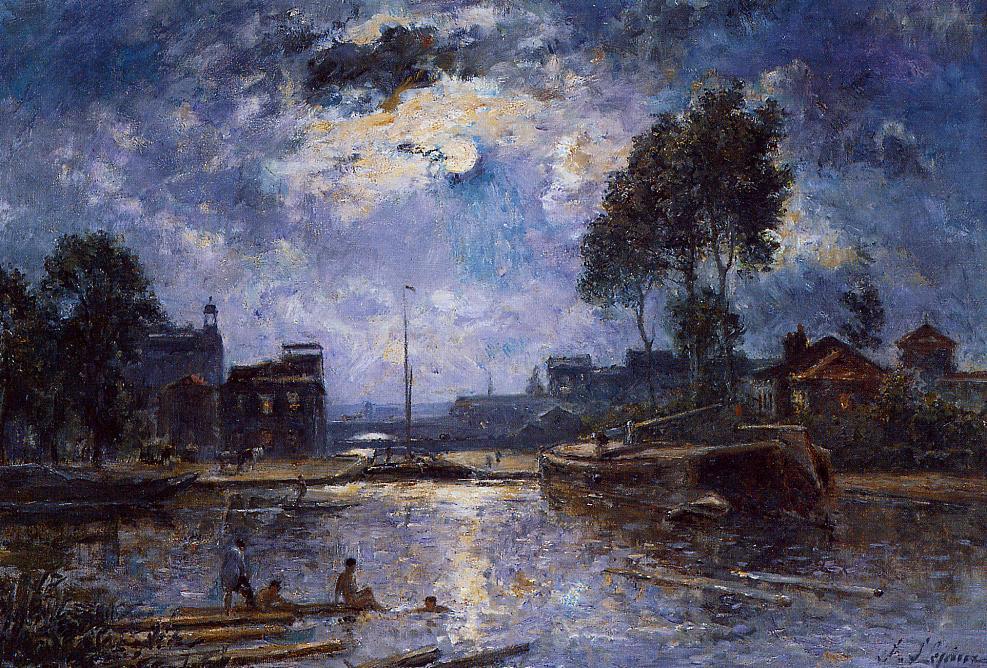 Order Oil Painting Replica River - Bather by Stanislas Lepine (1835-1892, France) | ArtsDot.com