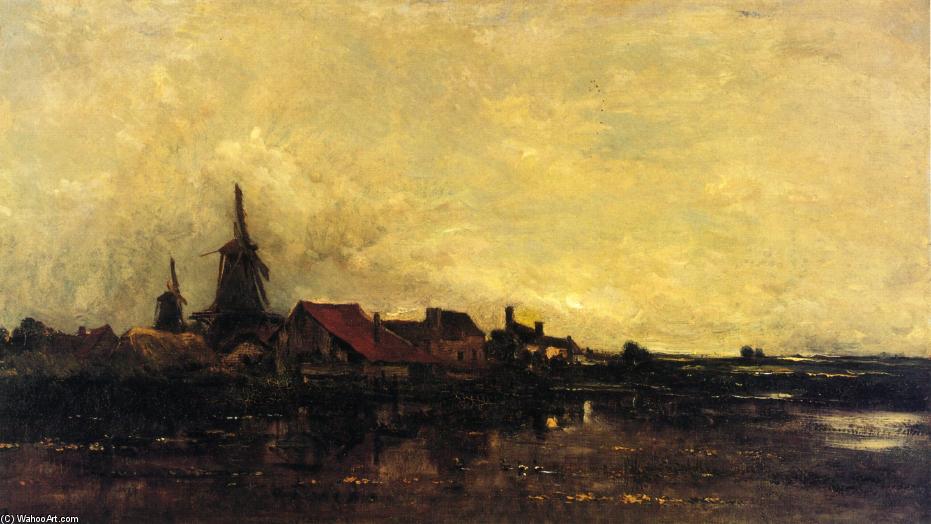 Buy Museum Art Reproductions The River Meuse at Dordrecht, 1872 by Charles François Daubigny (1817-1878, France) | ArtsDot.com