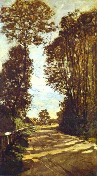 Order Artwork Replica Road to the Saint-Simeon Farm, 1864 by Claude Monet (1840-1926, France) | ArtsDot.com