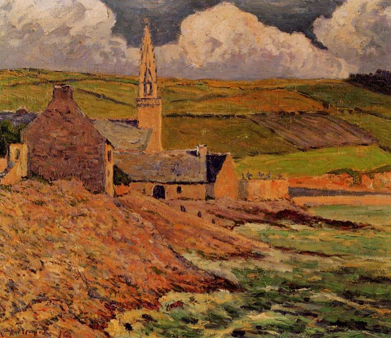 Order Paintings Reproductions Saint Michel`s Church, 1916 by Maxime Emile Louis Maufra (1861-1918) | ArtsDot.com