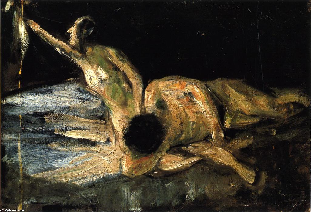 Order Paintings Reproductions Samson and Delilah, Study, 1894 by Max Liebermann (1847-1935, Germany) | ArtsDot.com