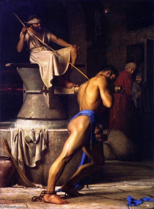 Order Oil Painting Replica Samson and the Philistines, 1863 by Carl Heinrich Bloch (1834-1890, Denmark) | ArtsDot.com
