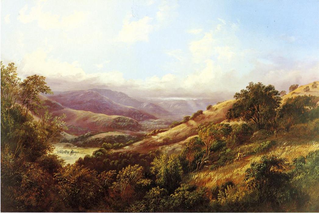 Buy Museum Art Reproductions San Anselmo Valley Near San Rafael, 1869 by William Keith (1838-1911, Scotland) | ArtsDot.com