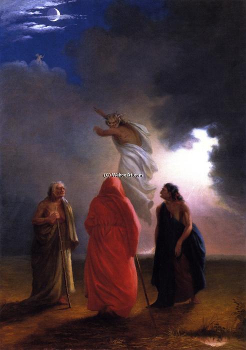 Order Oil Painting Replica Scene from Macbeth, 1850 by William Trost Richards (1833-1905, United States) | ArtsDot.com