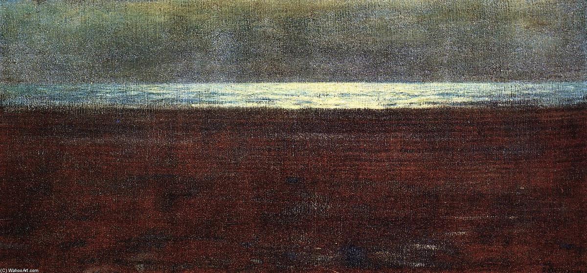 Order Paintings Reproductions The Sea: Night, 1892 by Dwight William Tryon (1849-1925, United States) | ArtsDot.com