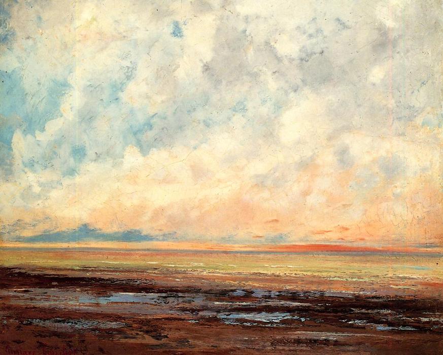Order Oil Painting Replica Seascape, 1866 by Gustave Courbet (1819-1877, France) | ArtsDot.com
