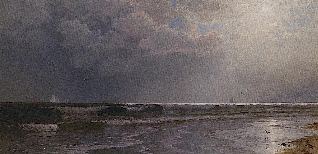 Buy Museum Art Reproductions Seascape at Dusk, 1881 by Alfred Thompson Bricher (1837-1908, United States) | ArtsDot.com