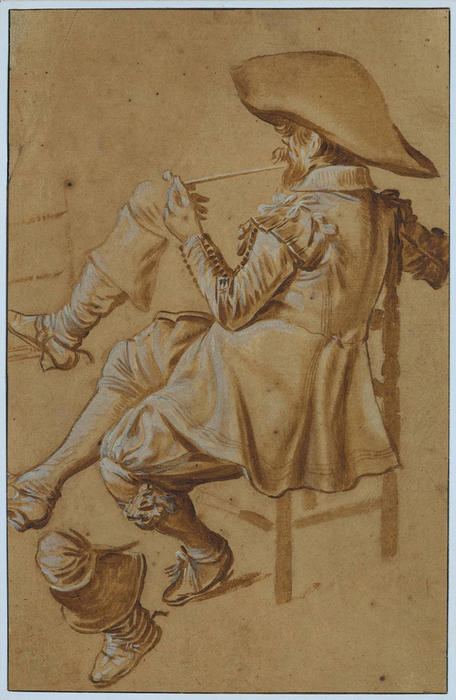 Buy Museum Art Reproductions Seated Man Smoking a Pipe, 1622 by Dirck Hals (1591-1656, Netherlands) | ArtsDot.com