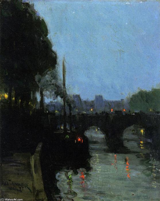 Buy Museum Art Reproductions The Seine - Evening, 1900 by Henry Ossawa Tanner (1859-1937, United States) | ArtsDot.com