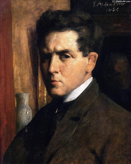 Order Artwork Replica Self Portrait, 1886 by Julian Alden Weir (1852-1919, United States) | ArtsDot.com