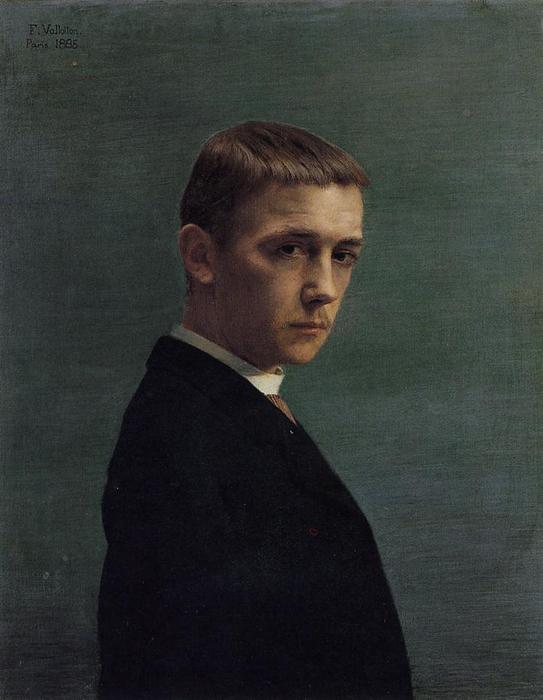 Order Art Reproductions Self Portrait at 20, 1885 by Felix Vallotton (1865-1925, Switzerland) | ArtsDot.com
