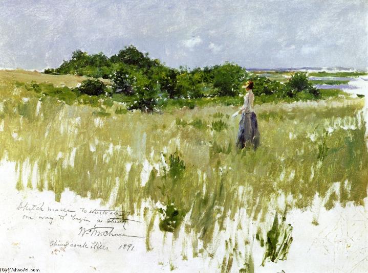 Order Oil Painting Replica Shinnecock Hills (also known as A View of Shinnecock), 1891 by William Merritt Chase (1849-1916, United States) | ArtsDot.com