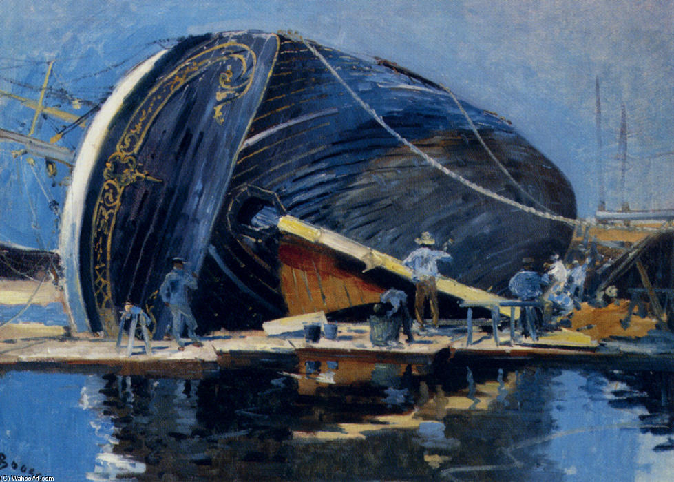 Order Artwork Replica The Ship Builders by Frank Myers Boggs (1855-1926, United States) | ArtsDot.com