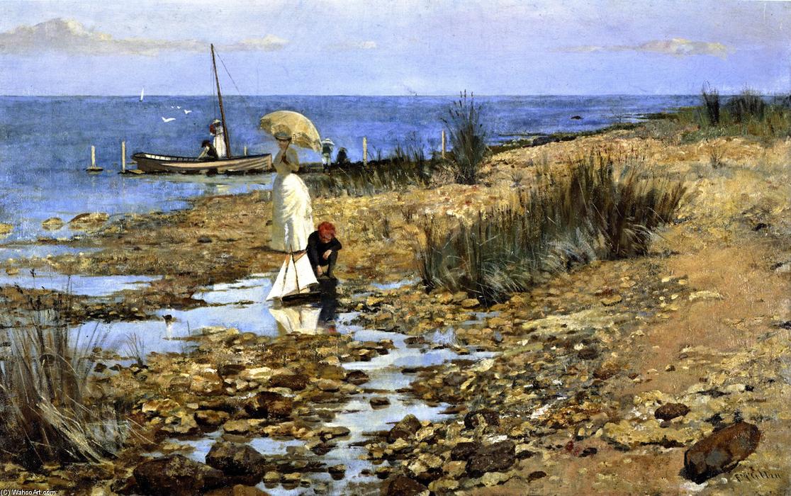 顺序 畫複製 浅滩, 1887 通过 Frederick Mccubbin (1855-1917, Australia) | ArtsDot.com