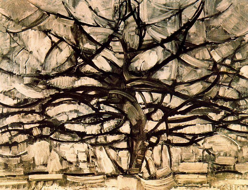 Order Art Reproductions Silver Tree, 1912 by Piet Mondrian (1872-1944, Netherlands) | ArtsDot.com