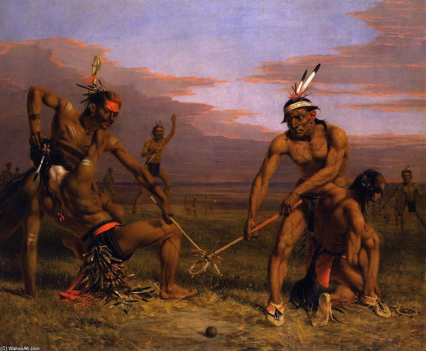 Buy Museum Art Reproductions Sioux Playing Ball, 1843 by Charles Deas (1818-1867, United States) | ArtsDot.com