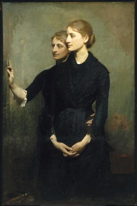 Order Paintings Reproductions The Sisters, 1884 by Abbott Handerson Thayer (1849-1921, United States) | ArtsDot.com