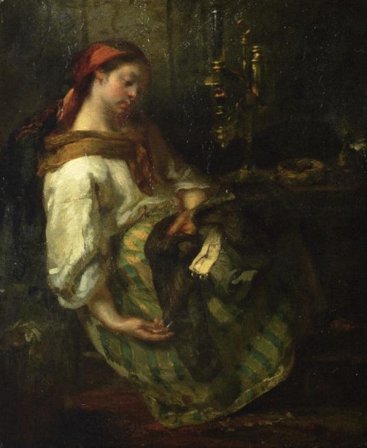 Buy Museum Art Reproductions The Sleeping Seamstress by Jean-François Millet (1814-1875, France) | ArtsDot.com