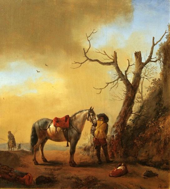 Buy Museum Art Reproductions Soldier and his horse, 1647 by Philips Wouwerman (1619-1668, Netherlands) | ArtsDot.com