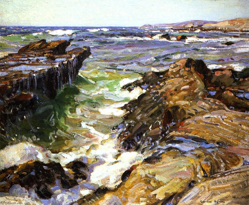Order Art Reproductions Southern California Beach, 1925 by George Gardner Symons (1861-1930, United States) | ArtsDot.com