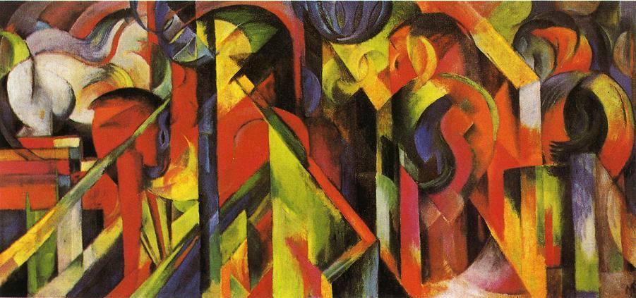 Buy Museum Art Reproductions Stables, 1913 by Franz Marc (1880-1916, Germany) | ArtsDot.com