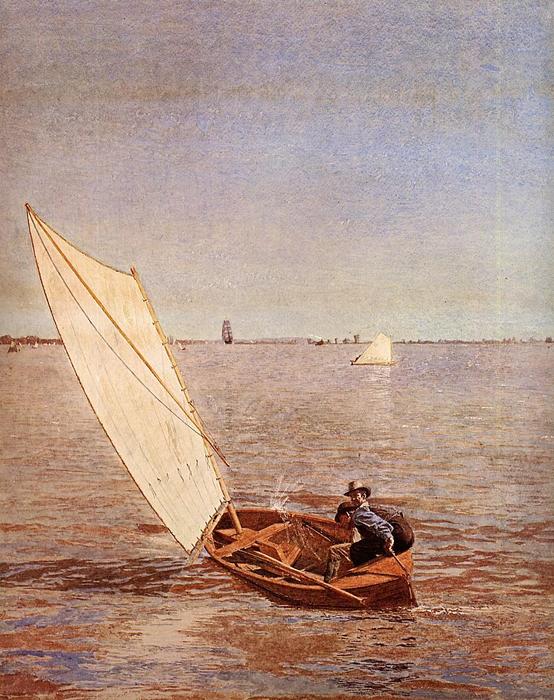 Order Art Reproductions Starting Out after Rail, 1874 by Thomas Eakins (1844-1916, United States) | ArtsDot.com