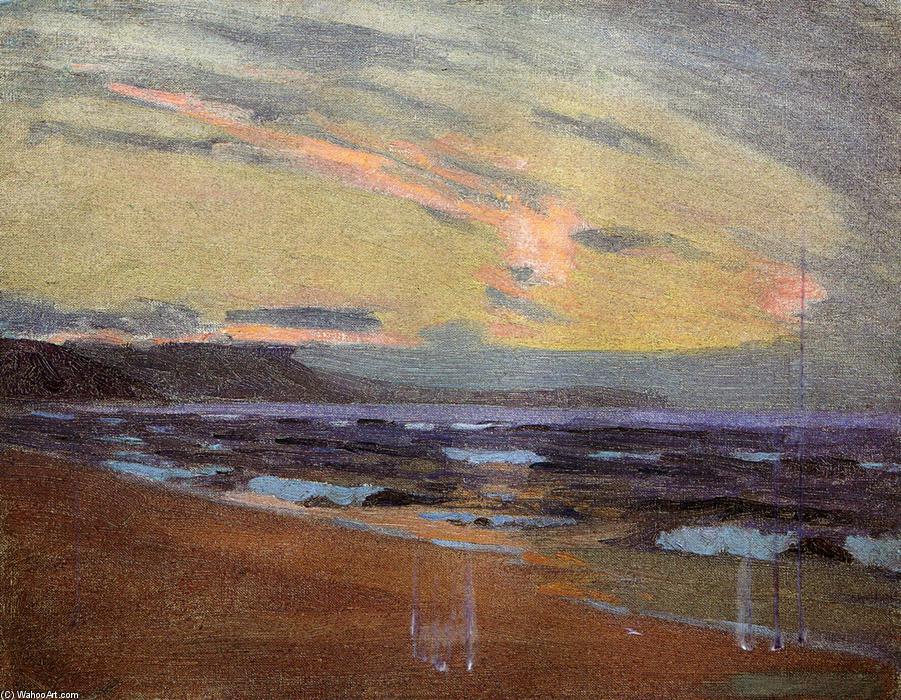 Order Oil Painting Replica Sunset at Gay Head, Martha`s Vinyard, Massachusetts, 1917 by Arthur Wesley Dow (1857-1922, United Kingdom) | ArtsDot.com