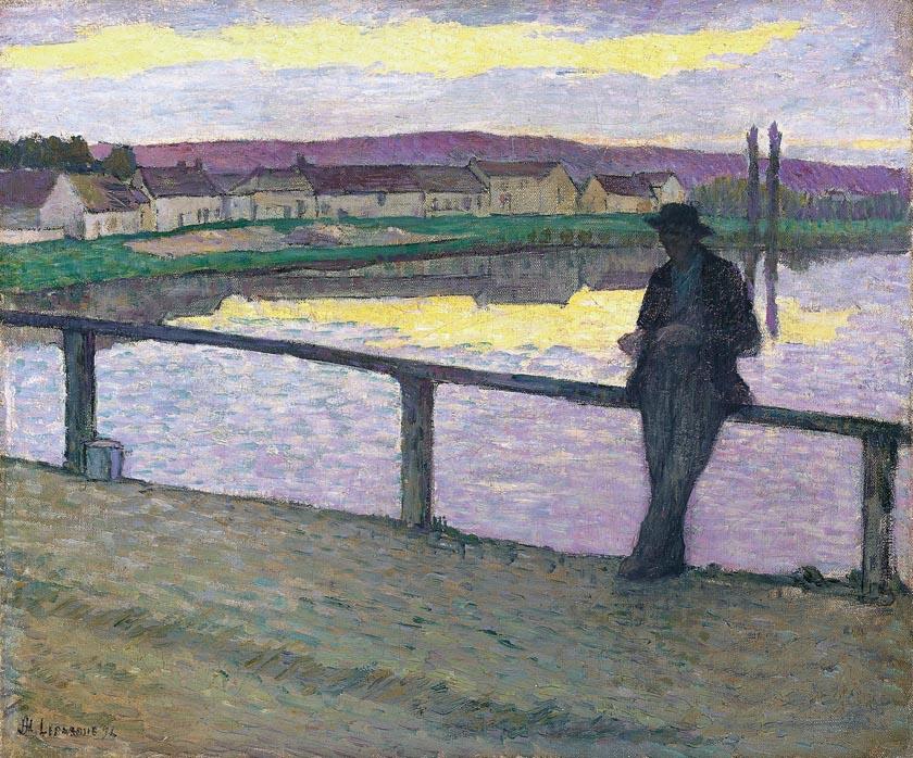 Buy Museum Art Reproductions Sunset at Pont Aven by Henri Lebasque (1865-1937, France) | ArtsDot.com