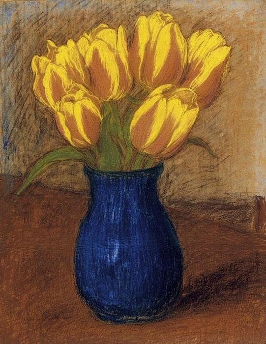Order Oil Painting Replica Tulips by Jozsef Rippl Ronai (1861-1927, Hungary) | ArtsDot.com