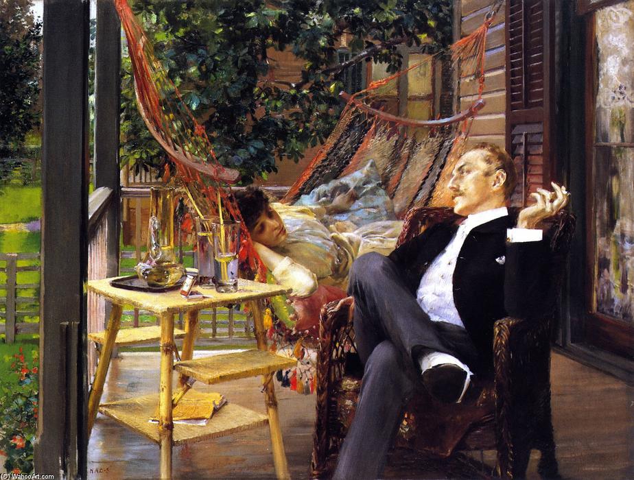 Erwerben Gemälde Reproduktionen Zwei Idler, 1888 von Robert Frederick Blum (1857-1903, United States) | ArtsDot.com