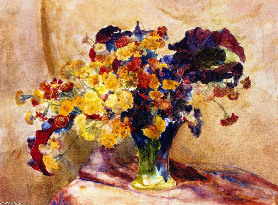 Order Art Reproductions Untitled (also known as Flowers in a Vase), 1916 by Louis Comfort Tiffany (1848-1933, United States) | ArtsDot.com