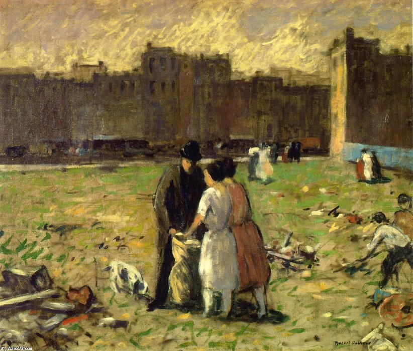 Order Paintings Reproductions Vacant Lot by Robert Spencer (1879-1931, United States) | ArtsDot.com