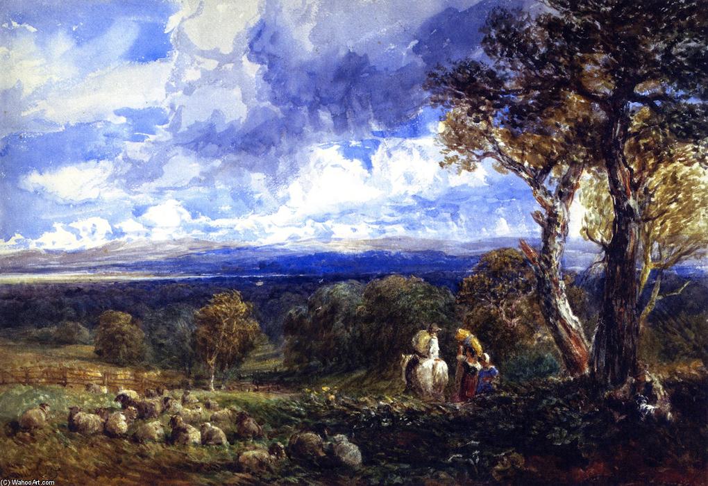 Order Oil Painting Replica Vale of Clwyd, 1848 by David Cox (1783-1859, United Kingdom) | ArtsDot.com