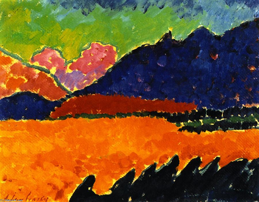 Order Oil Painting Replica The Valley - Murnau, 1910 by Alexej Georgewitsch Von Jawlensky (1864-1941, Russia) | ArtsDot.com