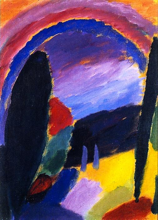 Order Oil Painting Replica Variation with Rainbow, 1915 by Alexej Georgewitsch Von Jawlensky (1864-1941, Russia) | ArtsDot.com