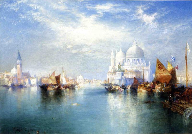 Buy Museum Art Reproductions Venetian Canal Scene, 1900 by Thomas Moran (1837-1926, United Kingdom) | ArtsDot.com