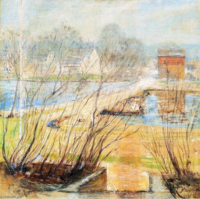Order Artwork Replica View from the Holley House, Cos Cob, Connecticut, 1901 by John Henry Twachtman (1853-1902, United States) | ArtsDot.com