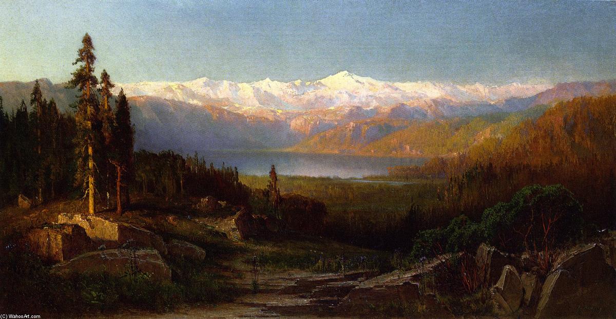 Order Art Reproductions View in the Sierra Nevadas, 1869 by Thomas Hill (1829-1908, United Kingdom) | ArtsDot.com