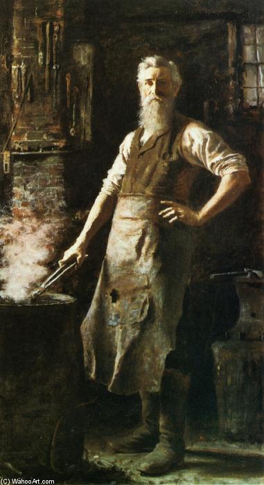Order Paintings Reproductions The Village Blacksmith by Thomas Hovenden (1840-1895, Ireland) | ArtsDot.com