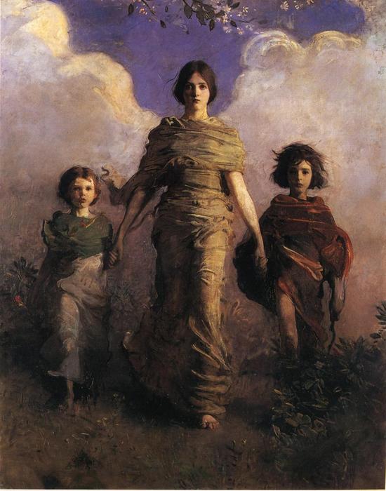 Order Art Reproductions The Virgin by Abbott Handerson Thayer (1849-1921, United States) | ArtsDot.com