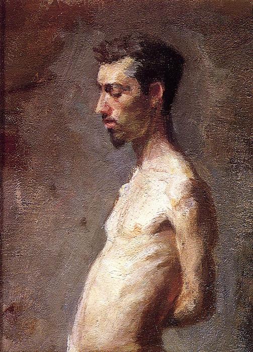 Order Oil Painting Replica Wallace Posing, 1883 by Thomas Eakins (1844-1916, United States) | ArtsDot.com