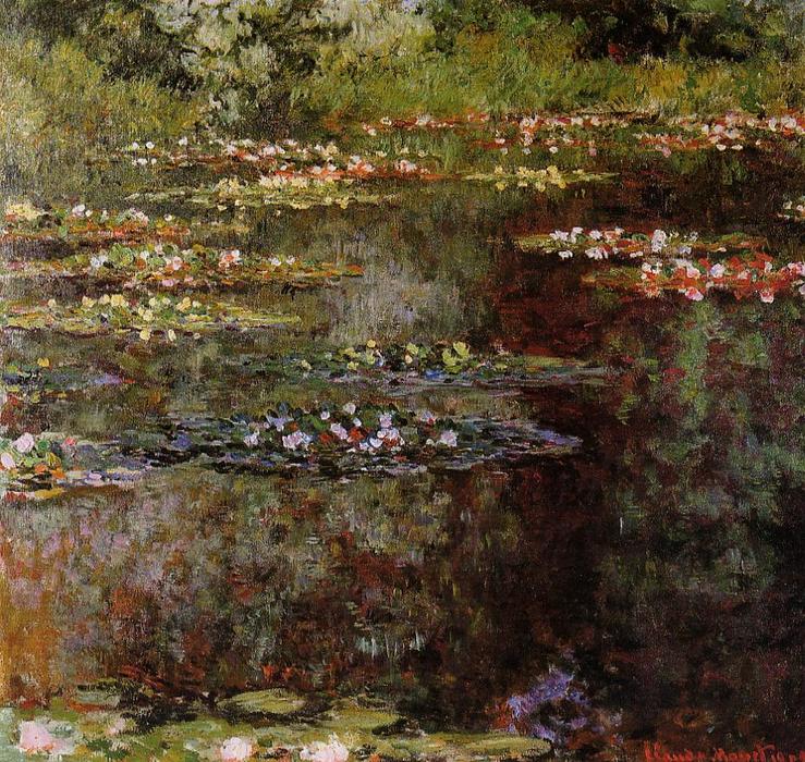 順序 油絵 水層 (59), 1904 バイ Claude Monet (1840-1926, France) | ArtsDot.com