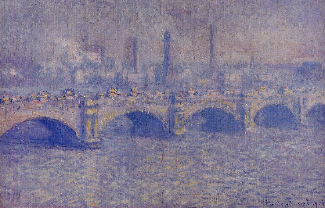 Order Art Reproductions Waterloo Bridge, Sunlight Effect, 1899 by Claude Monet (1840-1926, France) | ArtsDot.com