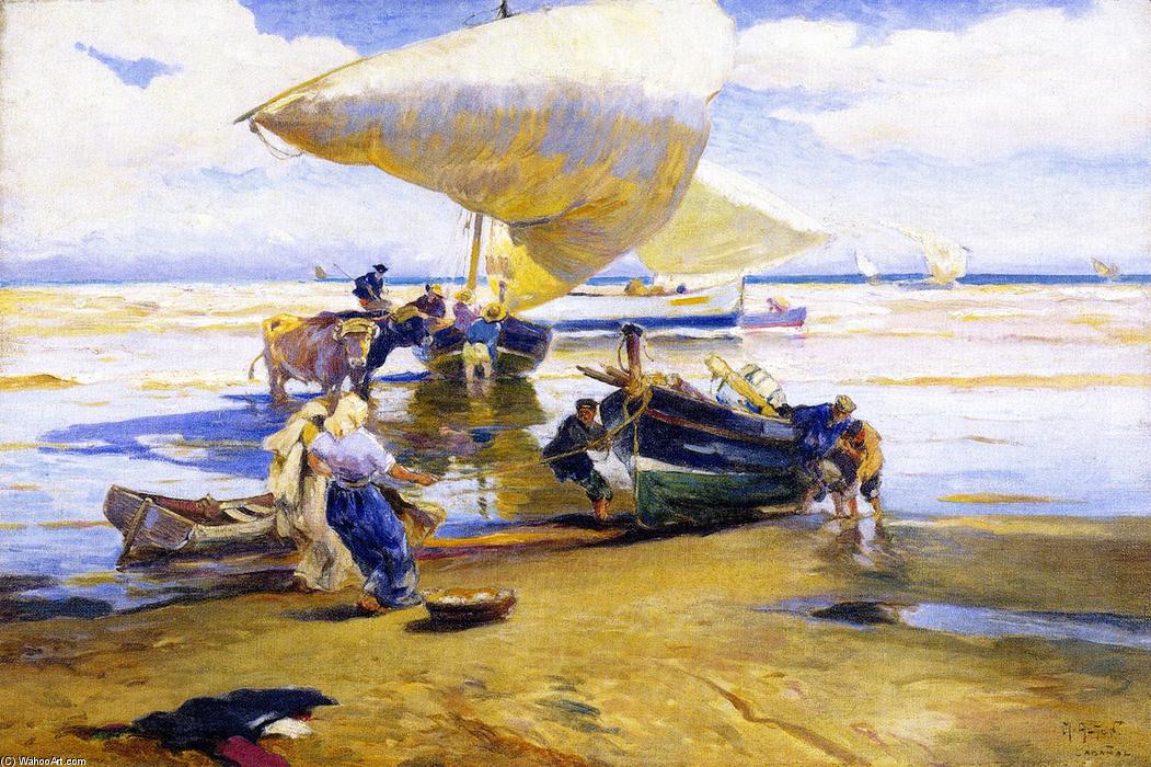 Order Paintings Reproductions Windy Day, 1922 by Mathias Joseph Alten (1871-1938) | ArtsDot.com