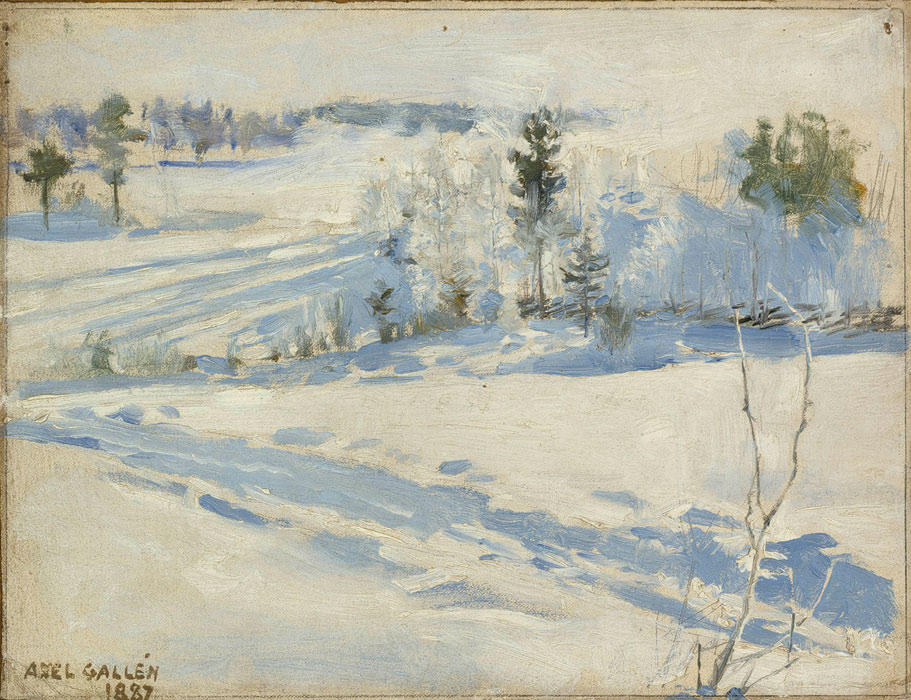 Buy Museum Art Reproductions Winter Landscape, 1887 by Akseli Gallen Kallela (1865-1931, Finland) | ArtsDot.com
