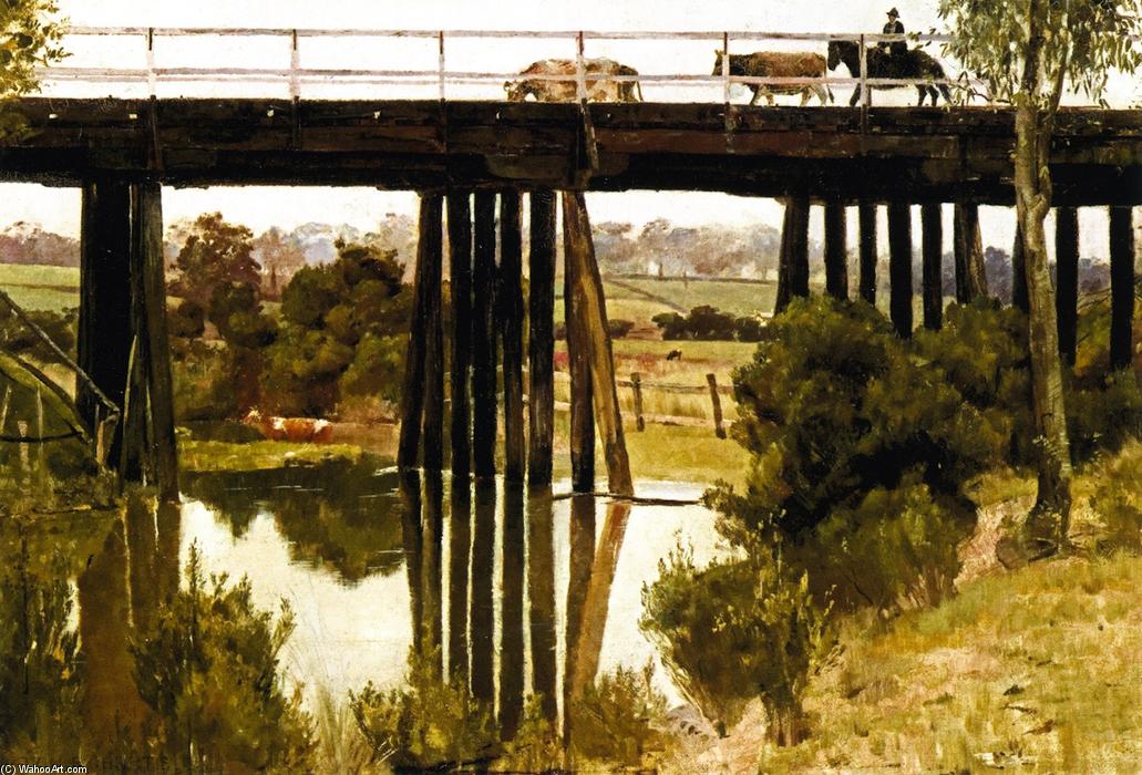 Ordinare Riproduzioni D'arte Giorno dopo pioggia, Gardiner`s Creek, 1885 di Thomas William Roberts (1856-1931, United Kingdom) | ArtsDot.com