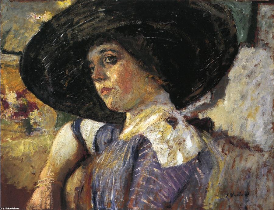 Order Art Reproductions Woman with Hat, 1912 by Jean Edouard Vuillard (1868-1940, France) | ArtsDot.com